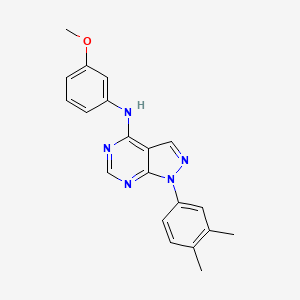 molecular formula C20H19N5O B2880684 1-(3,4-dimethylphenyl)-N-(3-methoxyphenyl)-1H-pyrazolo[3,4-d]pyrimidin-4-amine CAS No. 890886-73-4
