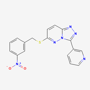 6-[(3-Nitrophenyl)methylsulfanyl]-3-pyridin-3-yl-[1,2,4]triazolo[4,3-b]pyridazine