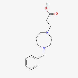 3-(4-Benzyl-1,4-diazepan-1-yl)propanoic acid