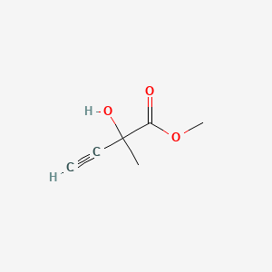 molecular formula C6H8O3 B2880706 2-羟基-2-甲基丁-3-炔酸甲酯 CAS No. 1082737-09-4