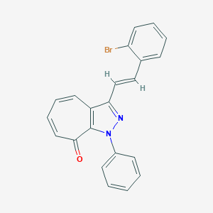3-[2-(2-bromophenyl)vinyl]-1-phenylcyclohepta[c]pyrazol-8(1H)-one