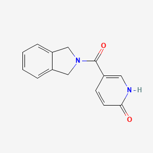 molecular formula C14H12N2O2 B2880722 5-(isoindoline-2-carbonyl)pyridin-2(1H)-one CAS No. 1457358-40-5