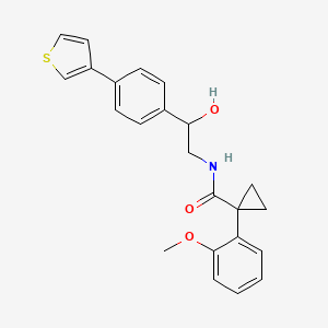 N-{2-hydroxy-2-[4-(thiophen-3-yl)phenyl]ethyl}-1-(2-methoxyphenyl)cyclopropane-1-carboxamide