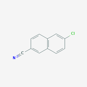 molecular formula C11H6ClN B2880729 6-Chloronaphthalene-2-carbonitrile CAS No. 1261626-91-8