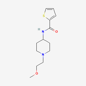 molecular formula C13H20N2O2S B2880734 N-(1-(2-甲氧基乙基)哌啶-4-基)噻吩-2-甲酰胺 CAS No. 1421523-60-5