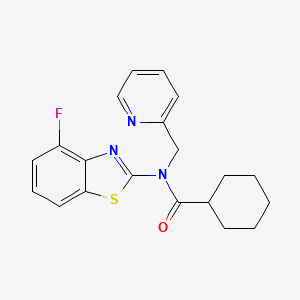 N-(4-fluorobenzo[d]thiazol-2-yl)-N-(pyridin-2-ylmethyl)cyclohexanecarboxamide