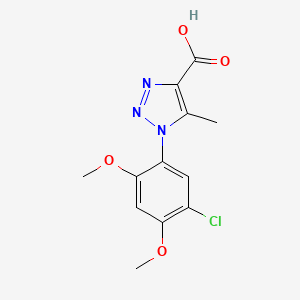 1-(5-chloro-2,4-dimethoxyphenyl)-5-methyl-1H-1,2,3-triazole-4-carboxylic acid