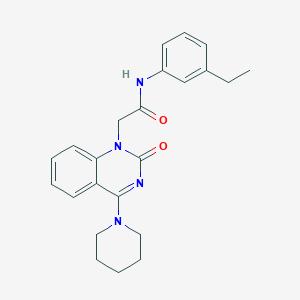 N-(3-ethylphenyl)-2-(2-oxo-4-(piperidin-1-yl)quinazolin-1(2H)-yl)acetamide