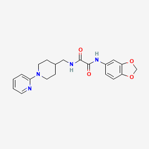 N1-(benzo[d][1,3]dioxol-5-yl)-N2-((1-(pyridin-2-yl)piperidin-4-yl)methyl)oxalamide