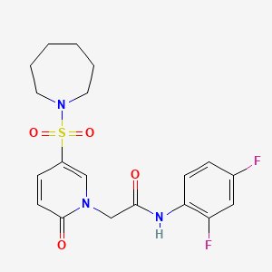 2-[5-(azepan-1-ylsulfonyl)-2-oxopyridin-1(2H)-yl]-N-(2,4-difluorophenyl)acetamide
