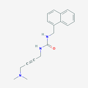 molecular formula C18H21N3O B2880755 1-(4-(Dimethylamino)but-2-yn-1-yl)-3-(naphthalen-1-ylmethyl)urea CAS No. 1396802-85-9