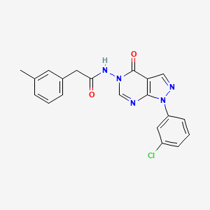 N-(1-(3-chlorophenyl)-4-oxo-1H-pyrazolo[3,4-d]pyrimidin-5(4H)-yl)-2-(m-tolyl)acetamide