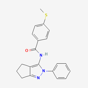 4-(methylthio)-N-(2-phenyl-2,4,5,6-tetrahydrocyclopenta[c]pyrazol-3-yl)benzamide