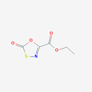 molecular formula C5H5NO4S B2880778 Ethyl 2-oxo-1,3,4-oxathiazole-5-carboxylate CAS No. 61689-40-5