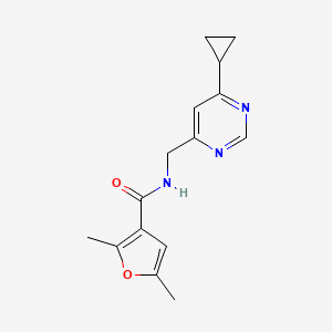 N-((6-cyclopropylpyrimidin-4-yl)methyl)-2,5-dimethylfuran-3-carboxamide