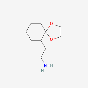 molecular formula C10H19NO2 B2880790 2-(1,4-Dioxaspiro[4.5]dec-6-yl)ethylamine CAS No. 99176-23-5
