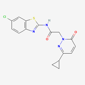 N-(6-chlorobenzo[d]thiazol-2-yl)-2-(3-cyclopropyl-6-oxopyridazin-1(6H)-yl)acetamide
