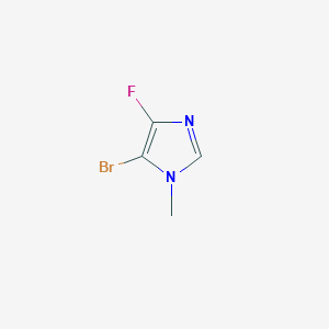 molecular formula C4H4BrFN2 B2880804 5-Bromo-4-fluoro-1-methyl-1H-imidazole CAS No. 1823245-72-2
