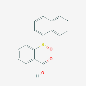 molecular formula C17H12O3S B288081 2-(1-Naphthylsulfinyl)benzoic acid 