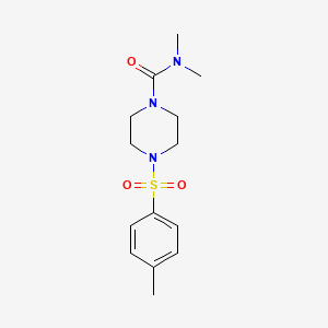 molecular formula C14H21N3O3S B2880818 N,N-dimethyl-4-(4-methylphenyl)sulfonylpiperazine-1-carboxamide CAS No. 510734-60-8
