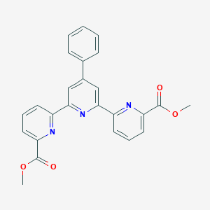molecular formula C25H19N3O4 B288083 Dimethyl 4'-phenyl-6,2':6',6''-terpyridine-2,2''-dicarboxylate 