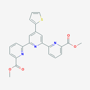 molecular formula C23H17N3O4S B288084 Dimethyl 4'-(2-thienyl)-6,2':6',6''-terpyridine-2,2''-dicarboxylate 