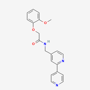 N-([2,4'-bipyridin]-4-ylmethyl)-2-(2-methoxyphenoxy)acetamide
