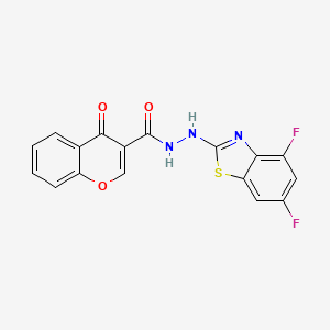 N'-(4,6-difluorobenzo[d]thiazol-2-yl)-4-oxo-4H-chromene-3-carbohydrazide