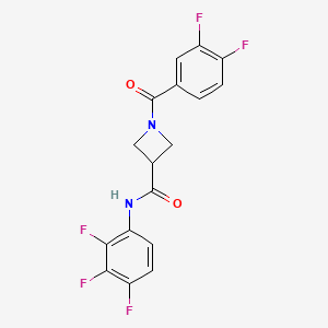1-(3,4-difluorobenzoyl)-N-(2,3,4-trifluorophenyl)azetidine-3-carboxamide