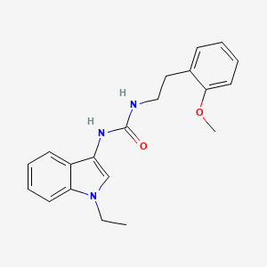 molecular formula C20H23N3O2 B2880862 1-(1-ethyl-1H-indol-3-yl)-3-(2-methoxyphenethyl)urea CAS No. 941902-07-4