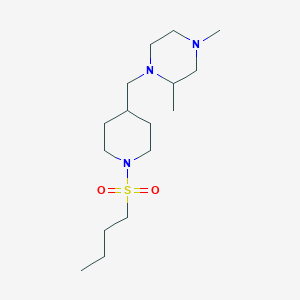 1-((1-(Butylsulfonyl)piperidin-4-yl)methyl)-2,4-dimethylpiperazine