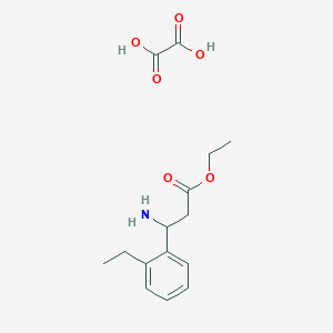 molecular formula C15H21NO6 B2880865 Ethyl 3-amino-3-(2-ethylphenyl)propanoate oxalate CAS No. 502842-26-4