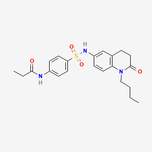 N-(4-{[(1-butyl-2-oxo-1,2,3,4-tetrahydroquinolin-6-yl)amino]sulfonyl}phenyl)propanamide