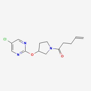1-(3-((5-Chloropyrimidin-2-yl)oxy)pyrrolidin-1-yl)pent-4-en-1-one