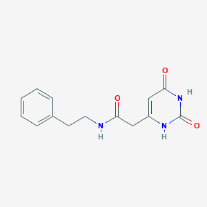2-(2,6-dioxo-1,2,3,6-tetrahydropyrimidin-4-yl)-N-phenethylacetamide
