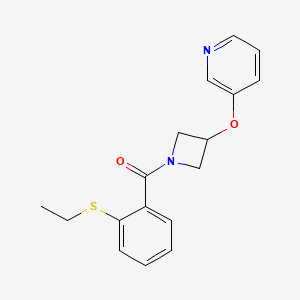 (2-(Ethylthio)phenyl)(3-(pyridin-3-yloxy)azetidin-1-yl)methanone