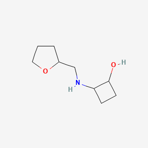 2-{[(Oxolan-2-yl)methyl]amino}cyclobutan-1-ol