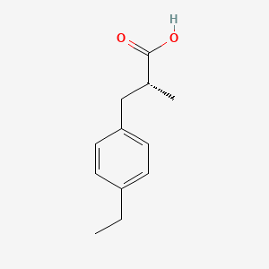 molecular formula C12H16O2 B2880909 (2R)-3-(4-Ethylphenyl)-2-methylpropanoic acid CAS No. 2248174-17-4