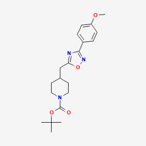 Tert-butyl 4-{[3-(4-methoxyphenyl)-1,2,4-oxadiazol-5-yl]methyl}piperidine-1-carboxylate