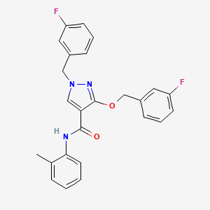 1-(3-fluorobenzyl)-3-((3-fluorobenzyl)oxy)-N-(o-tolyl)-1H-pyrazole-4-carboxamide
