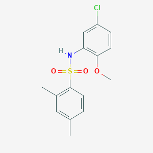 molecular formula C15H16ClNO3S B288094 N-(5-chloro-2-methoxyphenyl)-2,4-dimethylbenzenesulfonamide 