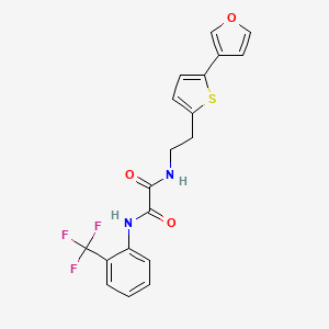 N1-(2-(5-(furan-3-yl)thiophen-2-yl)ethyl)-N2-(2-(trifluoromethyl)phenyl)oxalamide