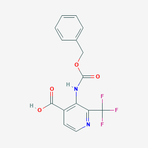 3-(Phenylmethoxycarbonylamino)-2-(trifluoromethyl)pyridine-4-carboxylic acid
