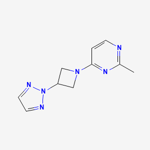 2-methyl-4-[3-(2H-1,2,3-triazol-2-yl)azetidin-1-yl]pyrimidine