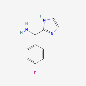 molecular formula C10H10FN3 B2880969 (4-fluorophenyl)(1H-imidazol-2-yl)methanamine CAS No. 1517634-93-3