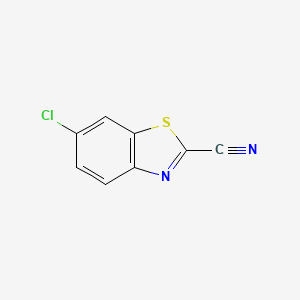 molecular formula C8H3ClN2S B2880984 6-Chlorobenzo[d]thiazole-2-carbonitrile CAS No. 26649-59-2