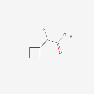 molecular formula C6H7FO2 B2880987 2-环丁亚基-2-氟乙酸 CAS No. 1536129-91-5