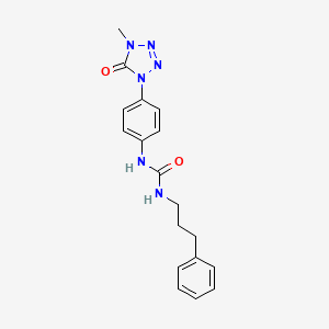 1-(4-(4-methyl-5-oxo-4,5-dihydro-1H-tetrazol-1-yl)phenyl)-3-(3-phenylpropyl)urea
