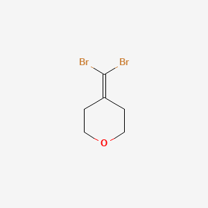 molecular formula C6H8Br2O B2881009 4-(Dibromomethylidene)oxane CAS No. 2187461-28-3