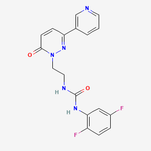 1-(2,5-difluorophenyl)-3-(2-(6-oxo-3-(pyridin-3-yl)pyridazin-1(6H)-yl)ethyl)urea
